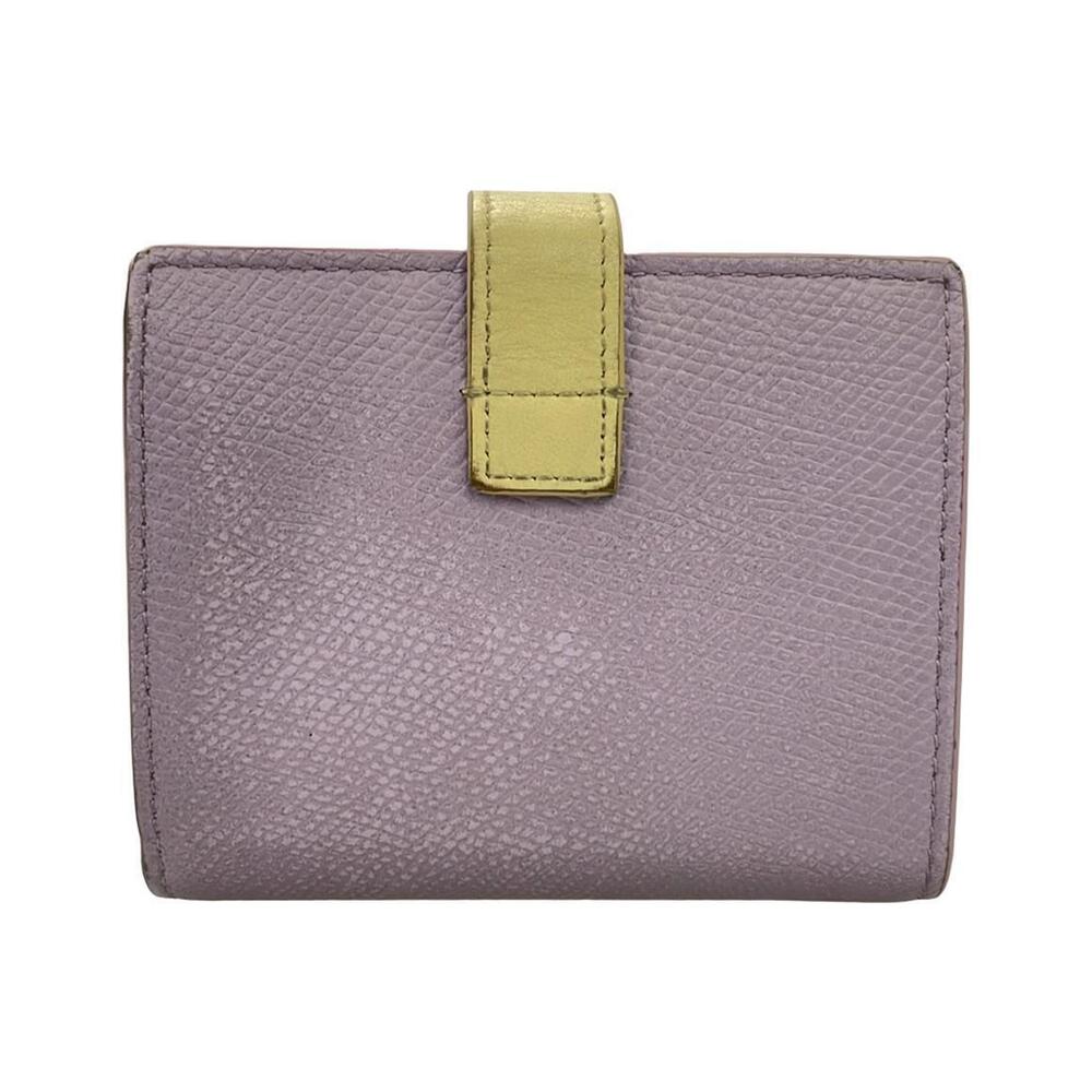 Celine Bi fold Wallet Strap Leather